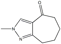 2-methyl-5,6,7,8-tetrahydrocyclohepta[c]pyrazol-4(2H)-one Structure