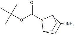 2R-2-Amino-7-aza-bicyclo[2.2.1]heptane-7-carboxylic acid tert-butyl ester Structure