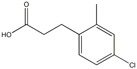 3-(4-Chloro-2-methyl-phenyl)-propionic acid,,结构式