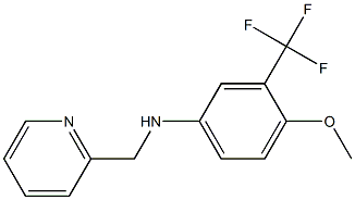 3-(trifluoromethyl)-4-methoxy-N-((pyridin-2-yl)methyl)benzenamine 化学構造式