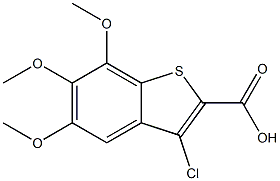 3-chloro-5,6,7-trimethoxybenzo[b]thiophene-2-carboxylic acid Structure