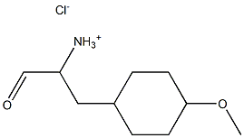 3-cyclohexyl-4-methoxy-1-oxo-2-propanaminium chloride Structure