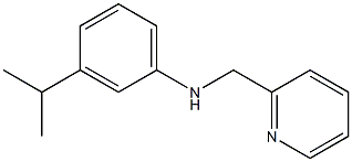 3-isopropyl-N-((pyridin-2-yl)methyl)benzenamine,,结构式