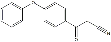 3-oxo-3-(4-phenoxyphenyl)propanenitrile,,结构式