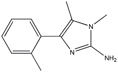 4-(2-methylphenyl)-1,5-dimethyl-1H-imidazol-2-amine Struktur