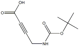 4-(tert-butoxycarbonylamino)but-2-ynoic acid 化学構造式