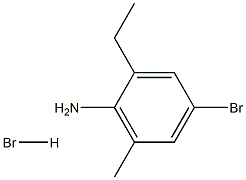 4-bromo-2-ethyl-6-methylaniline hydrobromide,,结构式