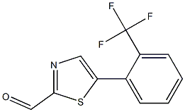 5-(2-(trifluoromethyl)phenyl)thiazole-2-carbaldehyde 化学構造式