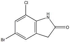 5-bromo-7-chloroindolin-2-one Structure