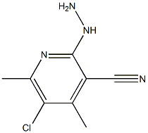 5-chloro-2-hydrazinyl-4,6-dimethylpyridine-3-carbonitrile|