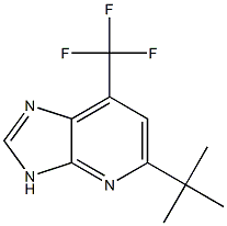 5-tert-butyl-7-(trifluoromethyl)-3H-imidazo[4,5-b]pyridine Struktur