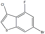 6-bromo-3-chloro-4-fluorobenzo[b]thiophene,,结构式