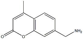 7-(aminomethyl)-4-methyl-2H-chromen-2-one,,结构式