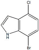 7-bromo-4-chloro-1H-indole Structure