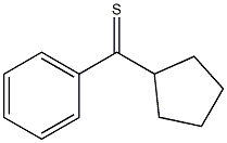cyclopentyl(phenyl)methanethione Struktur