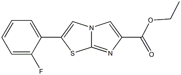 ethyl 2-(2-fluorophenyl)imidazo[2,1-b]thiazole-6-carboxylate 化学構造式