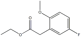 ethyl 2-(5-fluoro-2-methoxyphenyl)acetate 结构式