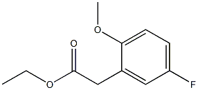 ethyl 2-(5-fluoro-2-methoxyphenyl)acetate,,结构式