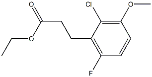 ethyl 3-(2-chloro-6-fluoro-3-methoxyphenyl)propanoate Structure