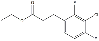 ethyl 3-(3-chloro-2,4-difluorophenyl)propanoate Structure