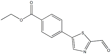 ethyl 4-(2-formylthiazol-5-yl)benzoate Structure