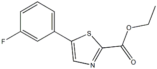 ethyl 5-(3-fluorophenyl)thiazole-2-carboxylate Structure