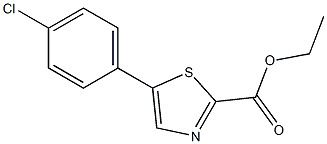 ethyl 5-(4-chlorophenyl)thiazole-2-carboxylate Structure