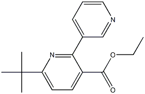 ethyl 6-tert-butyl-2,3'-bipyridine-3-carboxylate Structure