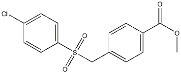 methyl 4-((4-chlorophenylsulfonyl)methyl)benzoate Struktur