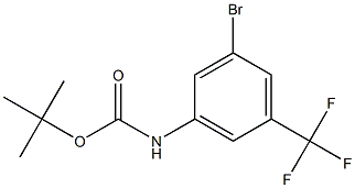 tert-butyl 3-bromo-5-(trifluoromethyl)phenylcarbamate Structure