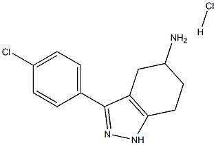 3-(4-chlorophenyl)-4,5,6,7-tetrahydro-1H-indazol-5-amine hydrochloride Structure