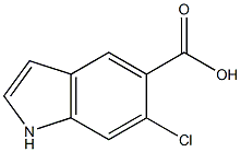 6-chloroindole-5-carboxylic acid Structure