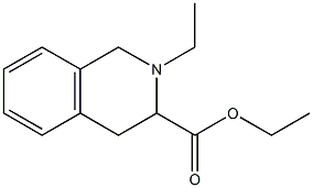 2-乙基-1,2,3,4-四氢异喹啉-3-羧酸乙酯,,结构式