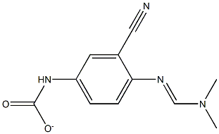 3-Cyano-4-((Dimethylamino) Methyleneamino)Phenylcarbamate Struktur