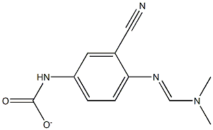 3-Cyano-4-((Dimethylamino) Methyleneamino)Phenylcarbamate 结构式