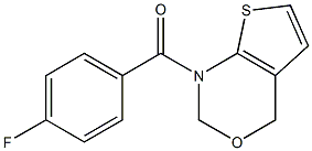 (4-fluorophenyl)(2H-thieno[2,3-d][1,3]oxazin-1(4H)-yl)methanone Structure