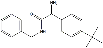 2-amino-N-benzyl-2-(4-tert-butylphenyl)acetamide Structure