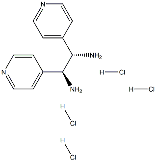 (S,S)-1,2-Di(4-pyridyl)-1,2-ethanediamine tetrahydrochloride Structure