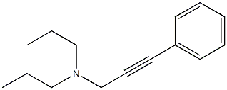 3-phenyl-N,N-dipropyl-prop-2-yn-1-amine 结构式