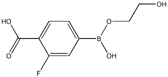 4-Carboxy-3-fluorophenylboronic acid ethylene glycol ester Struktur