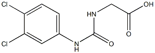 ({[(3,4-dichlorophenyl)amino]carbonyl}amino)acetic acid Structure
