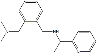 ({2-[(dimethylamino)methyl]phenyl}methyl)[1-(pyridin-2-yl)ethyl]amine Structure