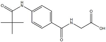 ({4-[(2,2-dimethylpropanoyl)amino]benzoyl}amino)acetic acid