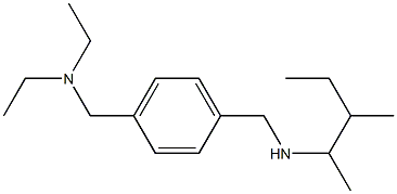 ({4-[(diethylamino)methyl]phenyl}methyl)(3-methylpentan-2-yl)amine Structure