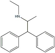 (1,1-diphenylpropan-2-yl)(ethyl)amine 化学構造式