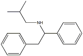 (1,2-diphenylethyl)(2-methylpropyl)amine Structure