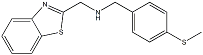 (1,3-benzothiazol-2-ylmethyl)({[4-(methylsulfanyl)phenyl]methyl})amine Struktur