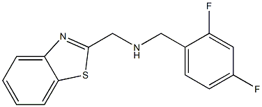 (1,3-benzothiazol-2-ylmethyl)[(2,4-difluorophenyl)methyl]amine