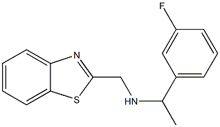 (1,3-benzothiazol-2-ylmethyl)[1-(3-fluorophenyl)ethyl]amine