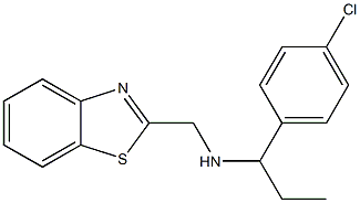 (1,3-benzothiazol-2-ylmethyl)[1-(4-chlorophenyl)propyl]amine